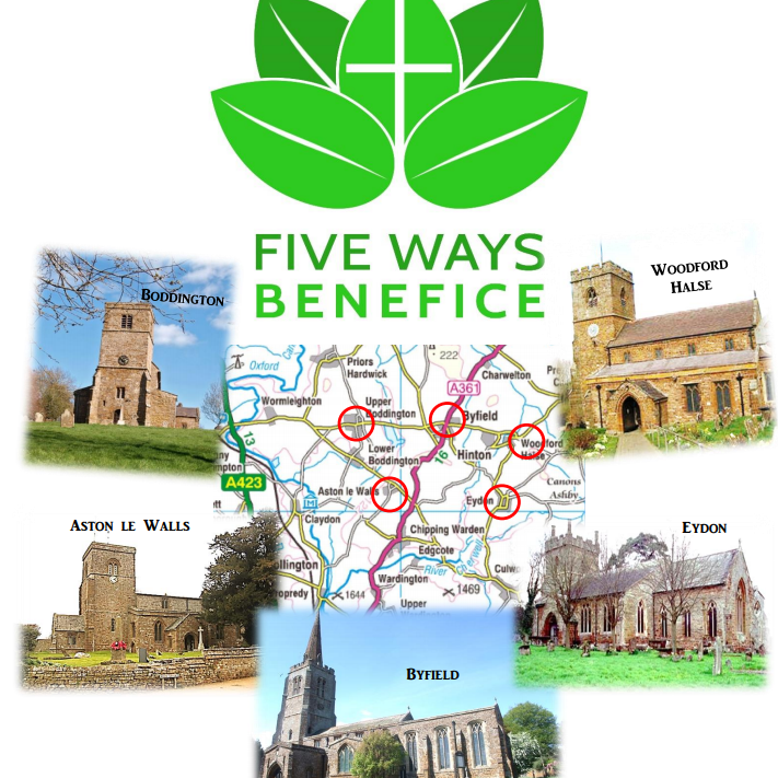 map showing the five ways benefice